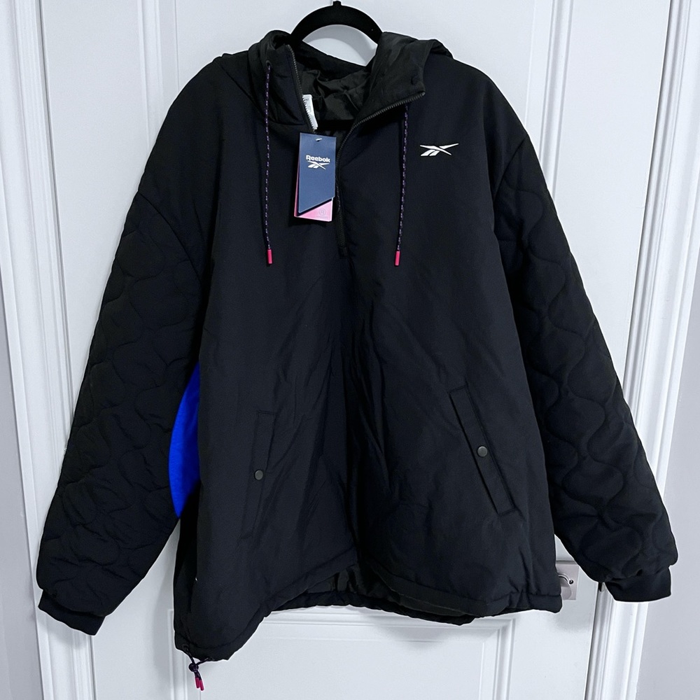NWT - Reebok Men’s Thermowarm+Graphene Technology Padded Quarter Zip Jacket- XXL